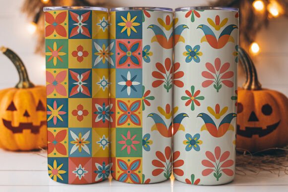 Download Mexican Talavera Tile Tumbler Wrap - Talavera Collection