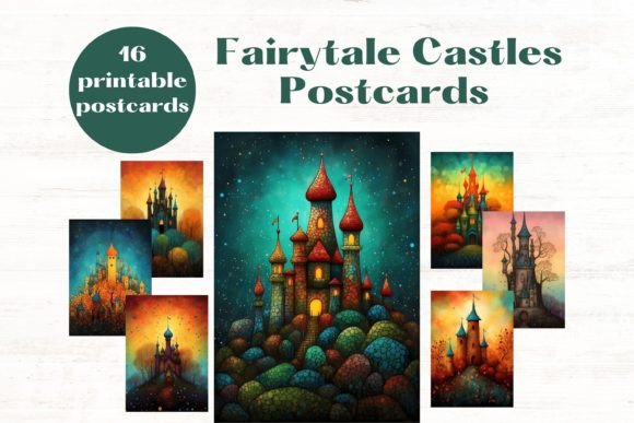 Download Fairytale Castle 5x7 Postcard Set - Set Collection